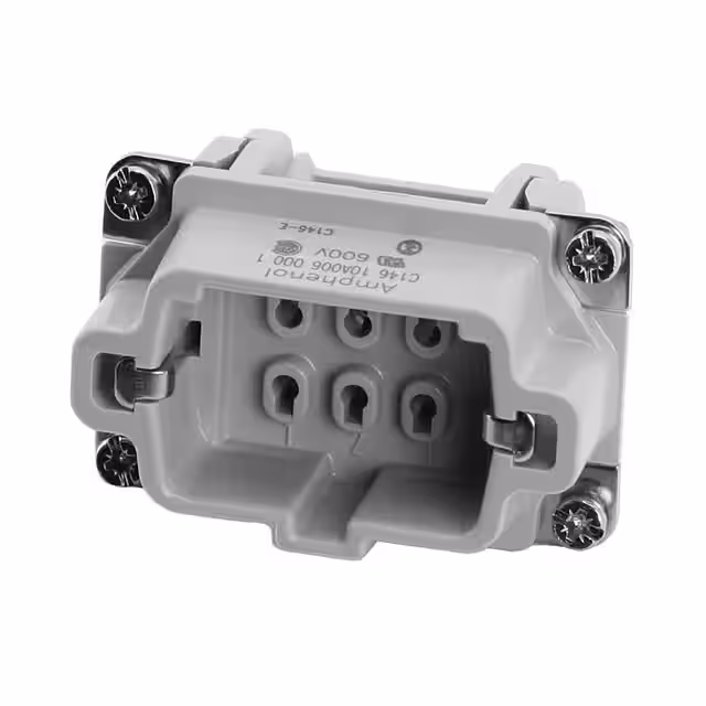 C146 10A006 000 1 Amphenol Tuchel Industrial  Heavy Duty Connector Inserts Modules